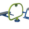 kinderfitnesstoestel Bench + Back Trainer 12 Onze Backtrainer - Bench combi voor speel- en schoolplein. EEn aanwinst voor uw buiten fitnesscentrum en schoolplein voor kinderen. Sportief bewegen is gezond